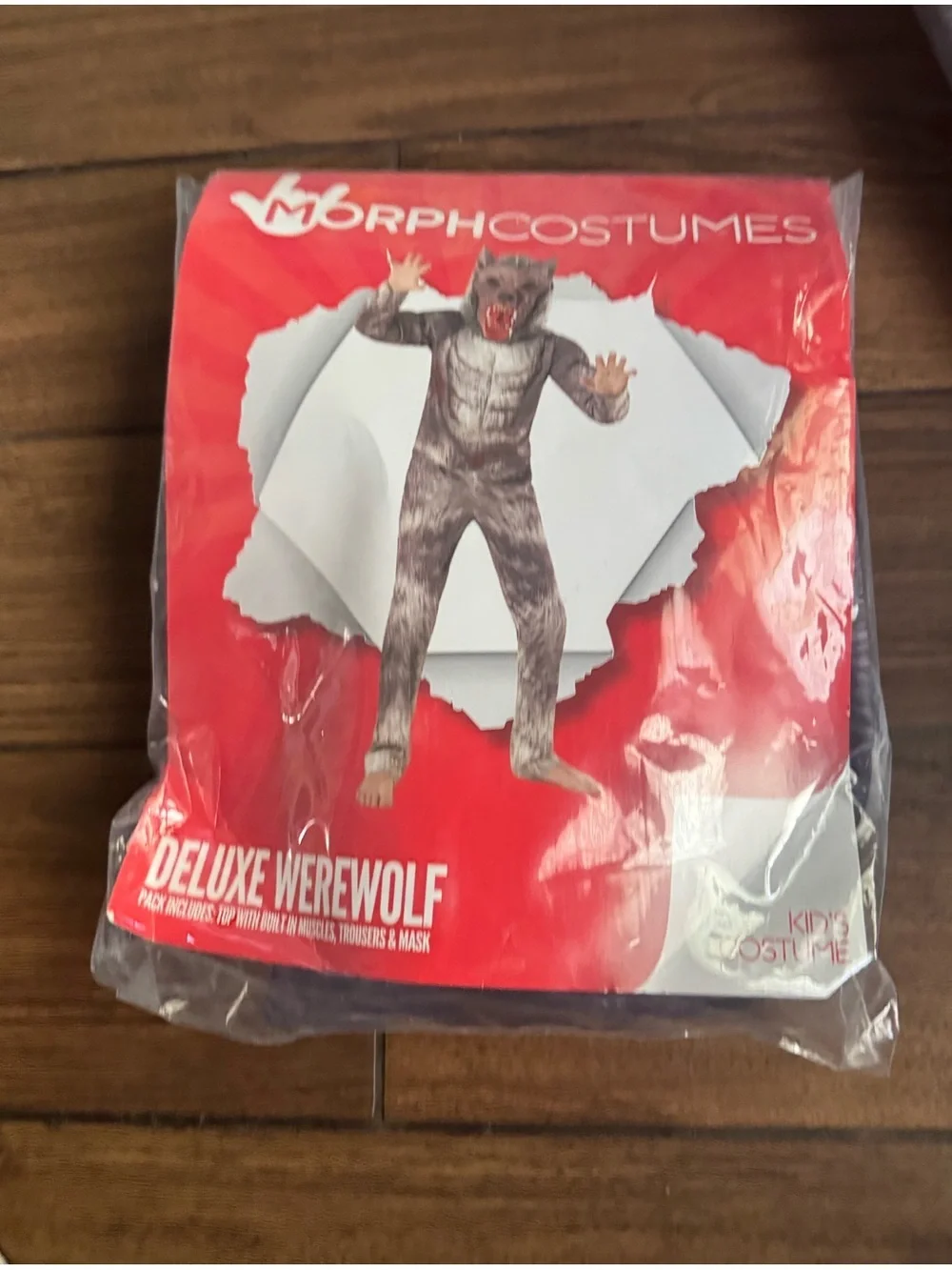 MORPH Kids Werewolf Halloween Costume Big Bad Wolf Costume size small